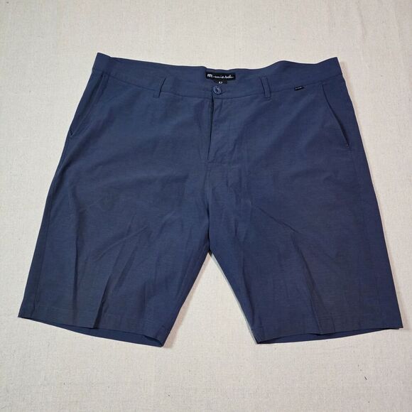 Travis Mathew Mens Golf Shorts Size 42 Navy Blue RN# 123280 Flawed Broken Zipper - Picture 4 of 6
